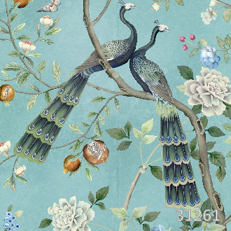 Two peacocks