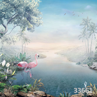 Tropical river blue