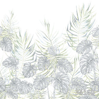 Palm leaves green